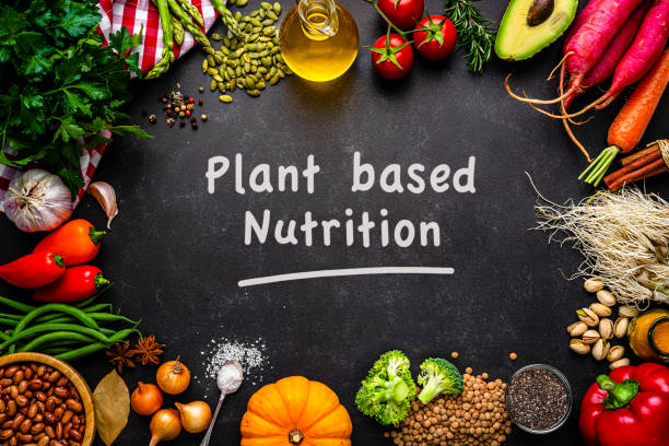 istock Vegan food: group of healthy plant based food 1485099028