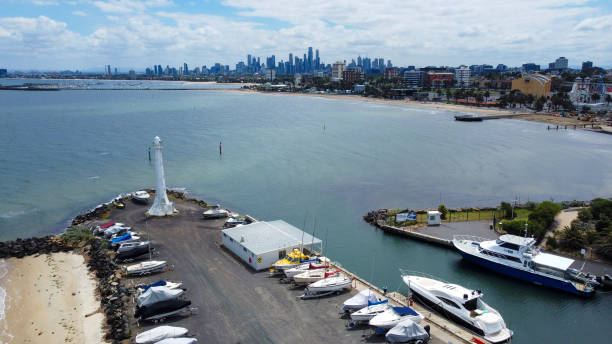 istock St Kilda Marina Light House - Melbourne Australia 1485101775