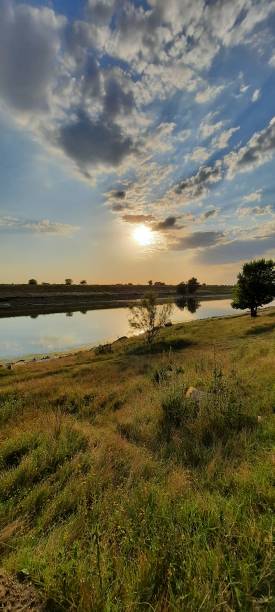 istock Sunset at Siderurgic Canal, Romania 1485103933