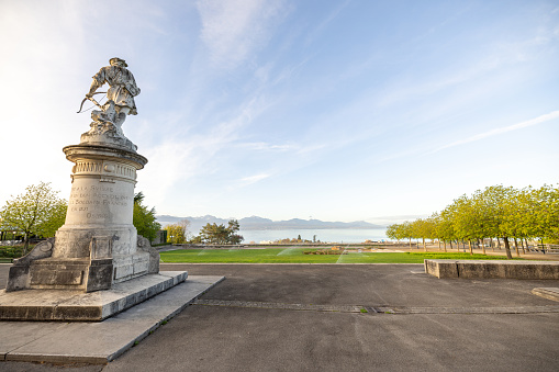 Lausanne and the green gardens, Switzerland