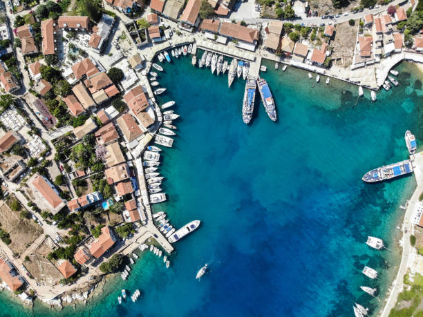 istock Lefkas City Aerial View 1485116982