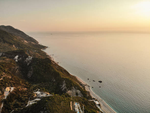 istock Drone View Of Lefkada Coastline 1485117017