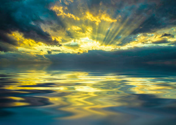 istock colorful sky and water ripple reflections 1485130118