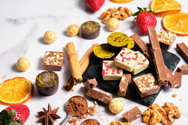 istock a variety of chocolates on a light background 1485136630