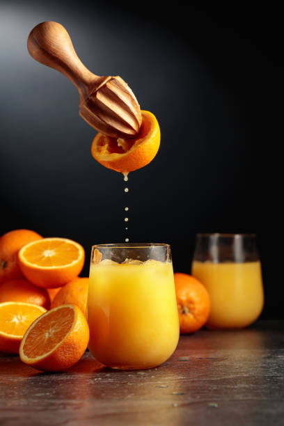 istock Orange juice is squeezed from fresh fruit. 1485137450