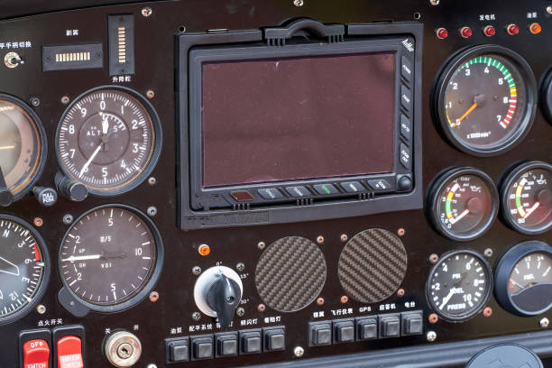istock A close-up of the internal dashboard panel of a small aircraft 1485138843