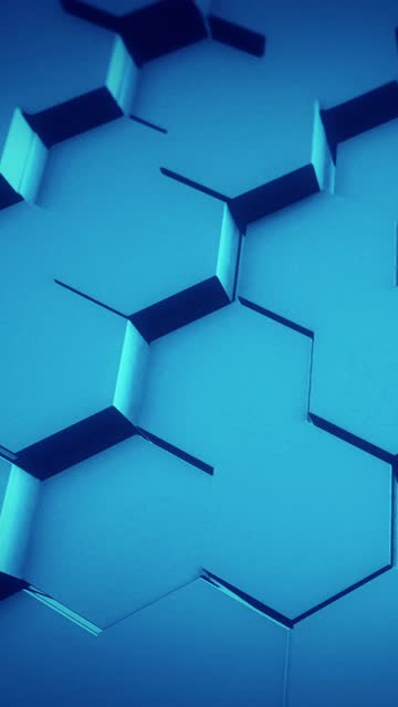 Abstract Hexagon Geometric Surface Loopable.