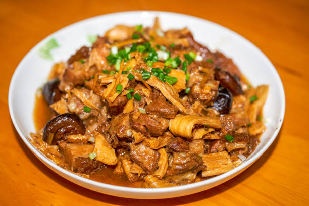 istock A delicious Chinese Cantonese dish, braised pork with yuba 1485140751
