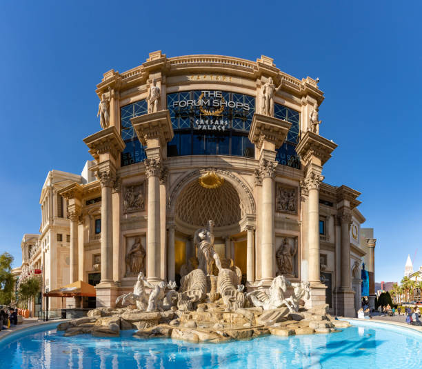Las Vegas, USA - August 16, 2012: Front View of The Caesars Palace Hotel, Las Vegas