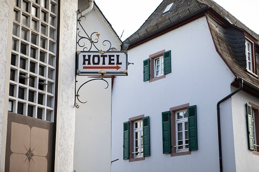 Interlaken, Switzerland - September 07, 2015: The Hotel Interlaken dates back to the 14th century. In 1491 the house was restored and given its own coat of arms, and after recent restoration offers 61 rooms.