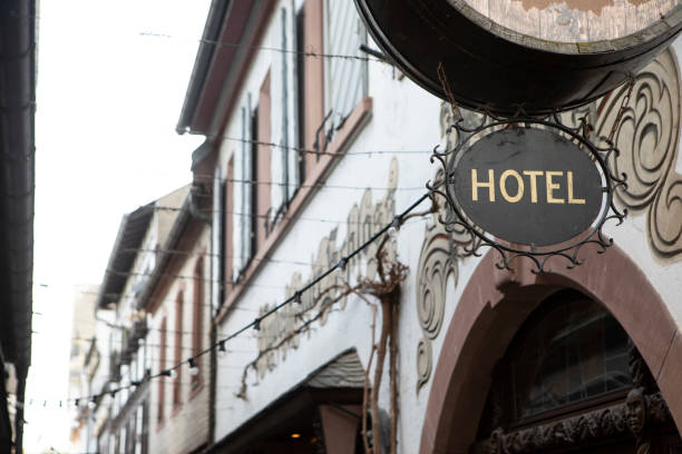 istock Exterior of a traditional German hotel 1485144462