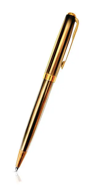Vector illustration of Golden Pen