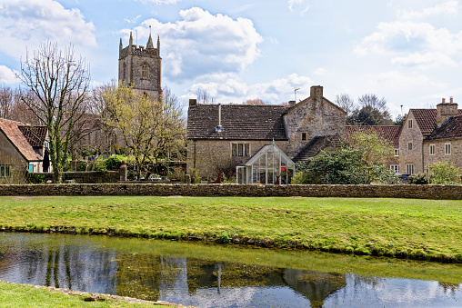 All Saints Church in the Village of Nunney - Somerset, England