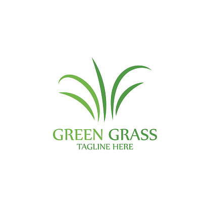 natural grass logo design