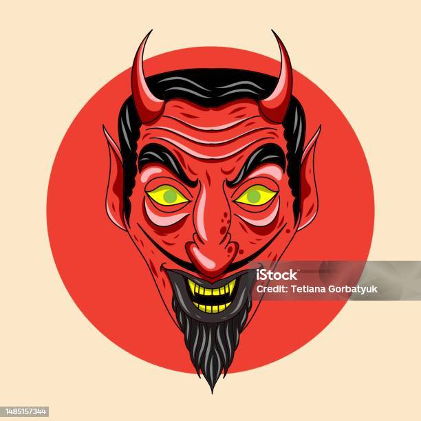 Red Devil Image Red Devil Vector Illustration In Cartoon Flat Style Stock Illustration ...