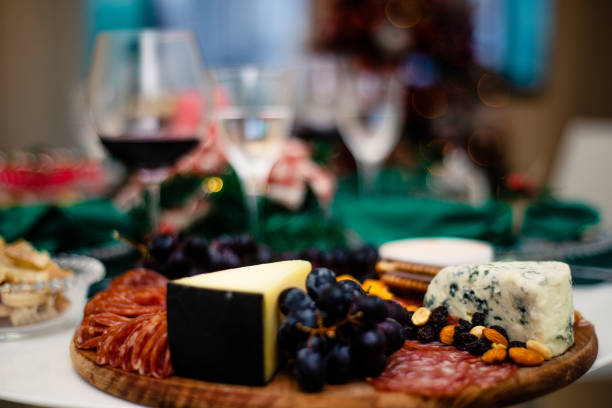 istock Wine and cheese. Glass of wine. 1485163008