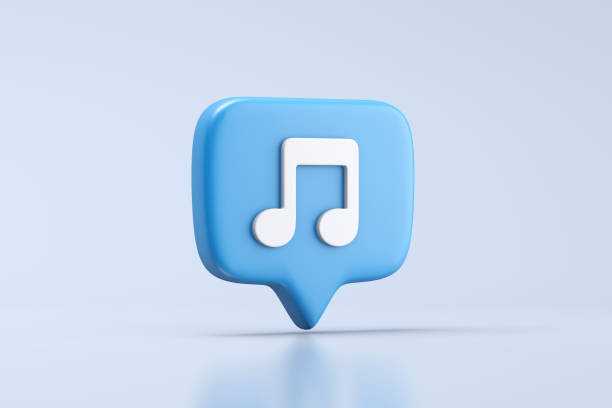 istock Speech bubble with music sign icon 1485163920