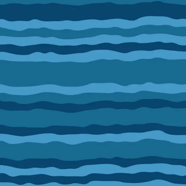 Vector illustration of Striped blue pattern