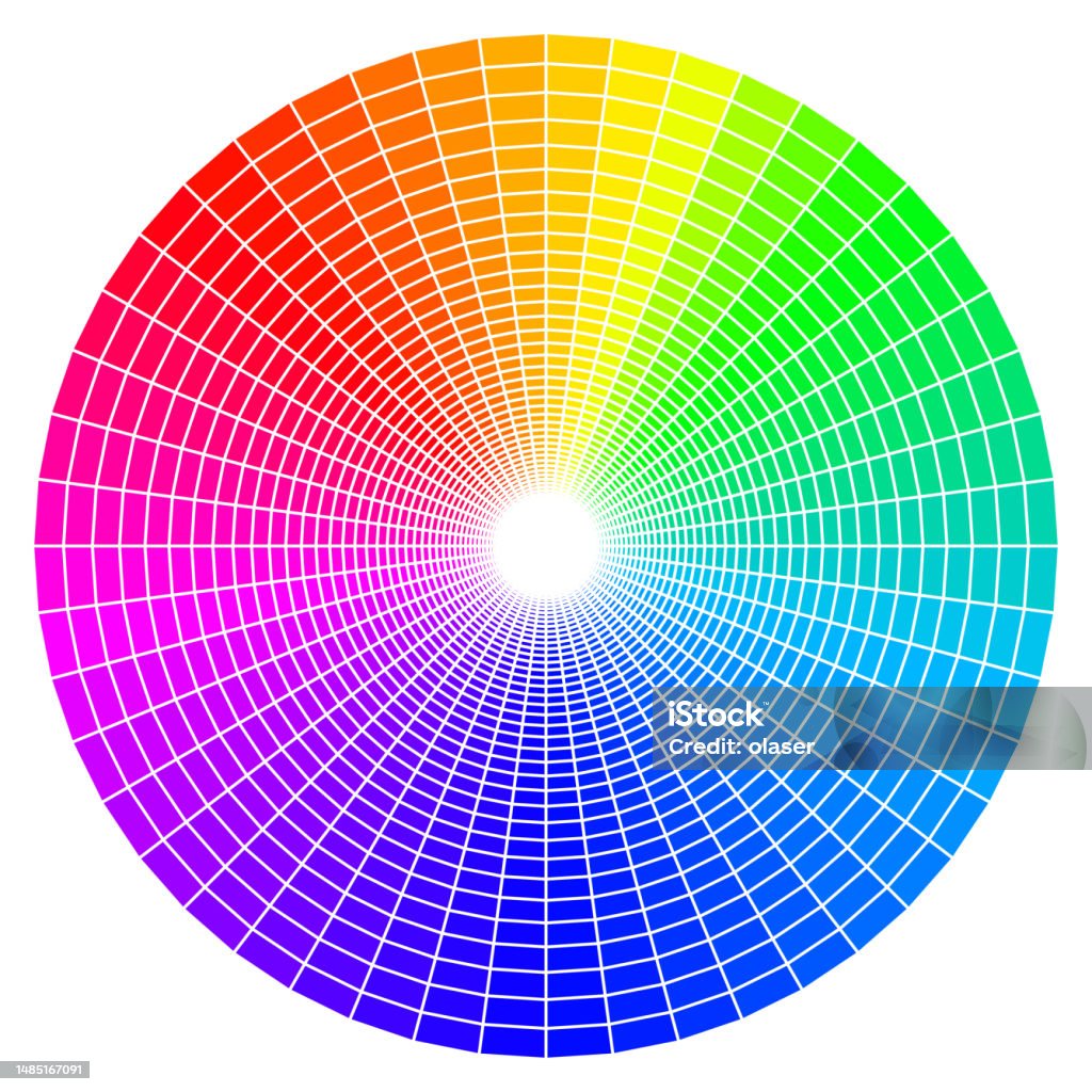 Rainbow Color Chart Pattern Made Of Squares Stock Illustration Colour Chart Pattern