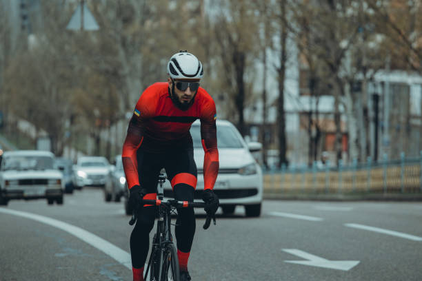 istock Cyclist in the city road 1485167162
