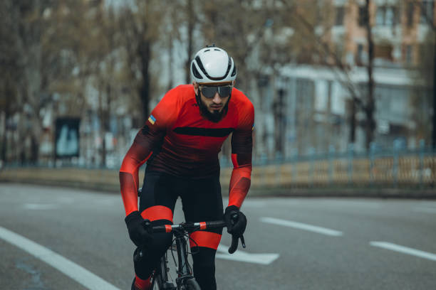 istock Cyclist in the city road 1485167168