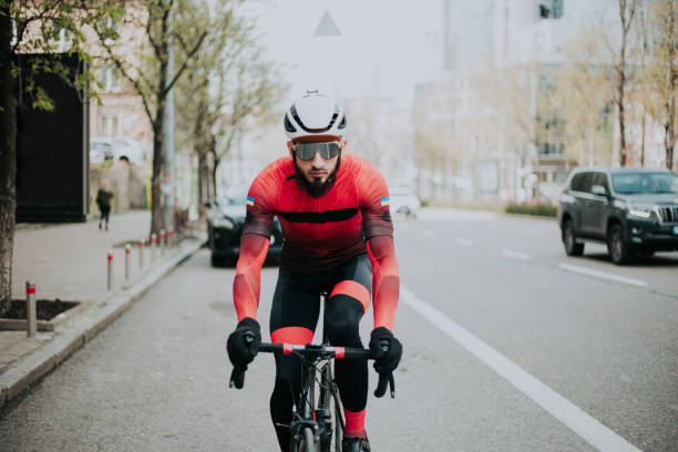 istock Cyclist in the city road 1485167270