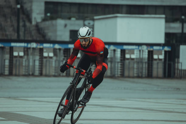 istock Cyclist in the city road 1485167304