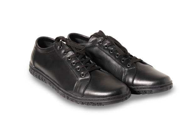 istock black leather sneakers isolated on a white background 1485167359