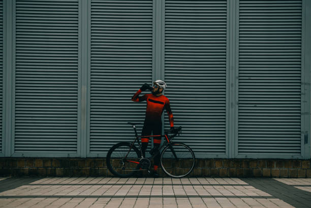 istock Cyclist in the city road 1485167369
