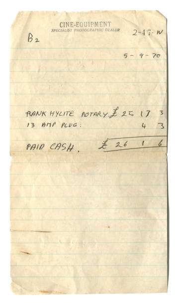 istock British receipt for cine equipment, 1970 1485167616