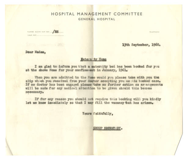 istock Maternity home bed booking, January 1961 1485168066