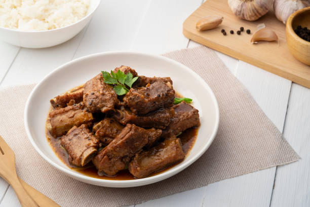 istock Braised pork spare ribs with soy sauce 1485176273