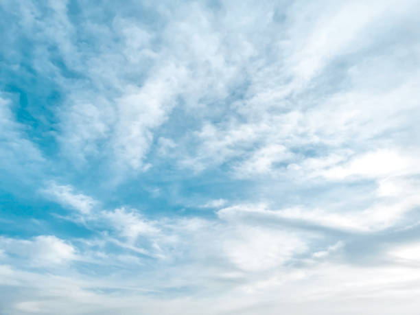 istock Blue sky with white fluffy cloud. Beautiful sky in the morning. 1485177523