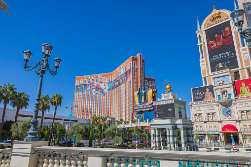 October 18, 2018 - Las Vegas, United States: Las Vegas strip. The strip is approximately 4.2 mi (6.8 km) long.