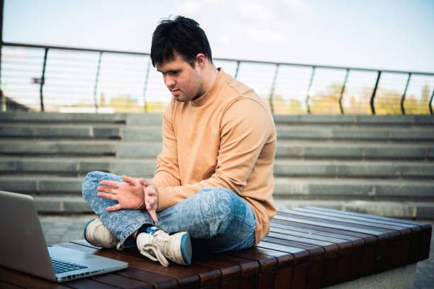istock Young man runs his business outdoors 1485179317