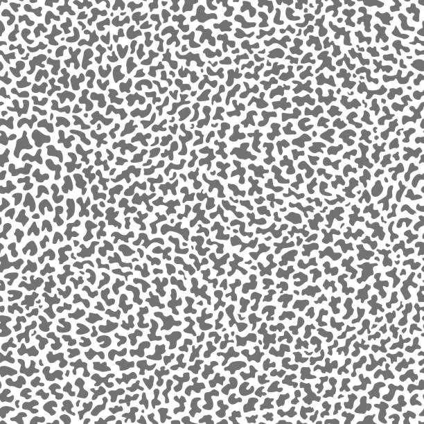 Vector illustration of Vector seamless pattern with dark grey spots on a white background