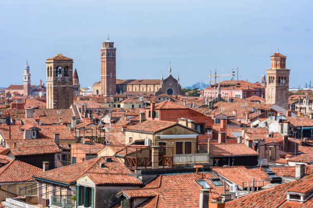 istock Rooftops and towers of Venice, Italy 1485201128