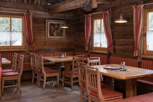 istock The interior of an authentic restaurant in an Austrian ski resort 1485203900