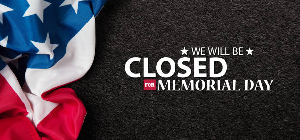istock Memorial Day Background Design. We will be Closed for Memorial Day. 1485205673