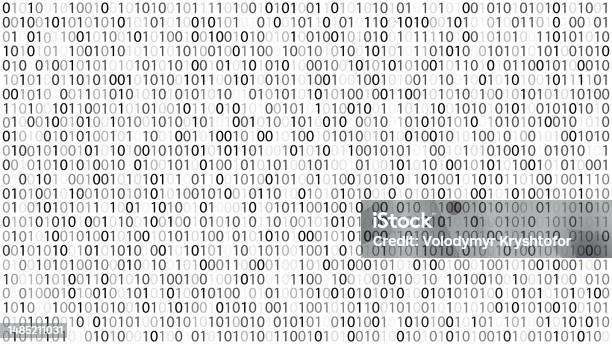 Binary Computer Code White Matrix Of Zeros And Ones Abstract Digital ...