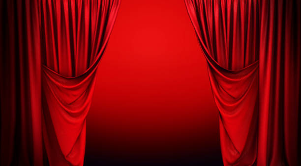 istock Stage Curtain, Red Stage Theater Curtain 1485215911