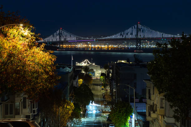 istock Oakland Bay Bridge at Night 1485218637