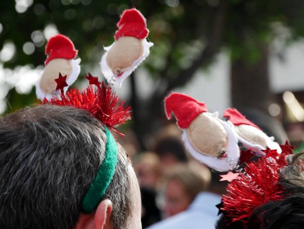 istock Christmasdecoration on the head 1485219619