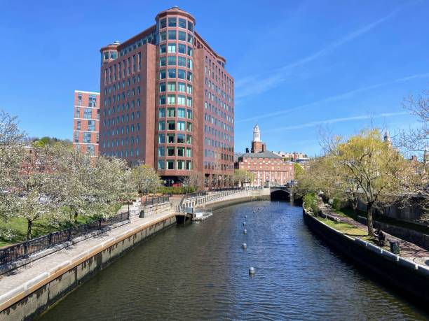 istock Woonasquatucket River in Downtown Providence, Rhode Island 1485225946