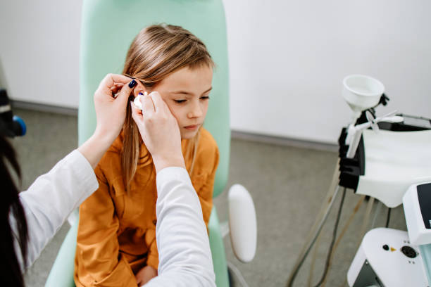 istock Medical hearing examination 1485227615