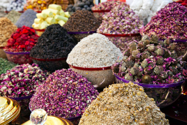istock Traditional spice market in United Arab Emirates, Dubai souk 1485228392