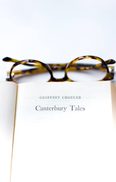 istock Open Book, Title Page, Chaucer's Canterbury Tales 1485234681