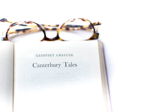 istock Open Book, Title Page, Chaucer's Canterbury Tales 1485234689