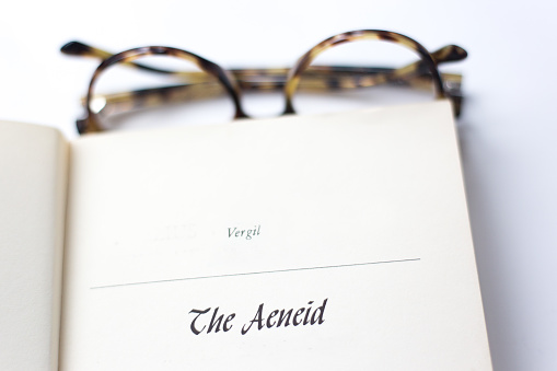 Open Book, Title Page: Virgil The Aeneid