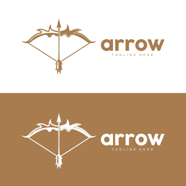 istock Arrow Logo, Bow Arrow Minimalist Simple Design, Archer Vector, Templet Illustration Symbol Icon 1485242410